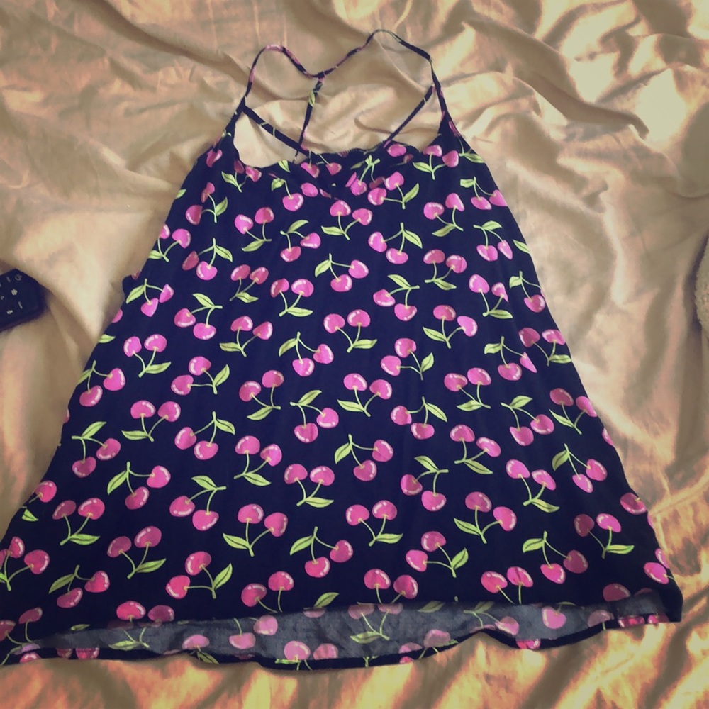 Cherry pop beautiful large silky top